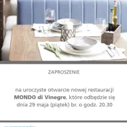 Otwarcie restauracji Mondo di Vinegre