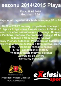 Liga Playarena Gdańsk - zakończenie sezonu
