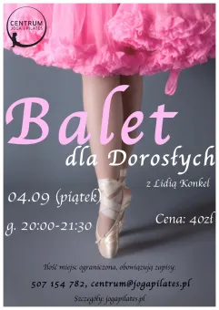 Warsztat Balet dla Dorosłych z Lidią Konkel
