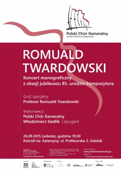 Koncert jubileuszowy prof. Romualda Twardowskiego