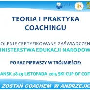Teoria i praktyka coachingu-Szkolenie Andrzejkowe z certyfikatem MEN w kawiarni Ski Cup Of Coffee