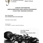 Koncert doktorantów z klasy klarnetu