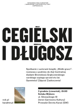 Spotkanie autorskie z Maxem Cegielskim i Mikołajem Długoszem wokół ksiażki Wielki gracz
