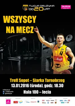 Koszykówka: TREFL Sopot - Siarka Tarnobrzeg