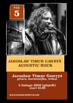Live Music In Old Gdansk - Jarosław TIMUR Gawryś - Acoustic Rock