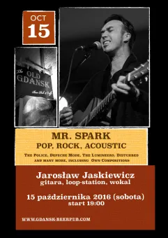 Mr. Spark - Acoustic Pop-Rock - Live Music - Old Gdansk