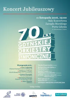 Koncert Jubileuszowy - 70 lat Gdyńskiej Orkiestry Symfonicznej