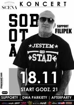 Sobota - koncert ze złotą płytą / Support: Filipek