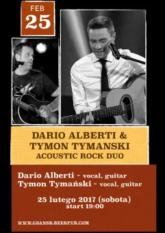 Dario Alberti & Tymon Tymański - Acoustic Rock Duo - Live Music - Concert - Old Gdansk