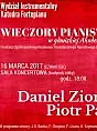 Koncert z cyklu Wieczory Pianistyczne: Daniel Ziomko, Piotr Pawlak