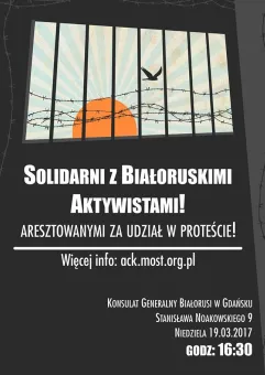 Solidarni z Białoruskimi aktywistami!