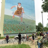Murale na rowerze