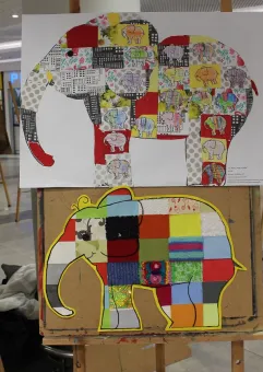 Słoń Elmer - wystawa