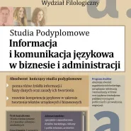 Podyplomowe Informacja i komunikacja językowa w biznesie i administracji - rekrutacja do 10.10.2017