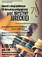 Koncert z okazji jubileuszu 50-lecia pracy pedagogicznej prof. Krystyny Jureckiej