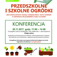 Konferencja przedszkolne i szkolne ogródki