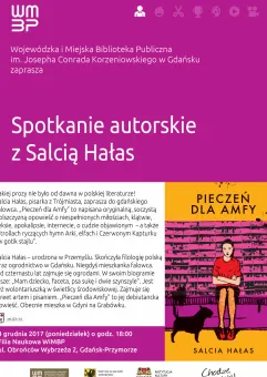Spotkanie z Salcią Hałas, laureatką Nagrody Literackiej Gdynia 2017