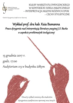 Wykład dla dyrygentów - prof. dr hab. Kai Bumann