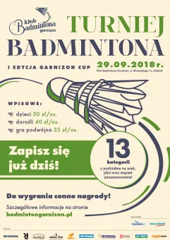 I edycja Turnieju Badmintona - Garnizon Cup