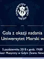 Uniwersytet Morski - uroczysta gala