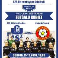 4. Kolejka Ekstraligi Futsalu Kobiet: AZS Uniwersytet Gdański - Gwiazda Toruń