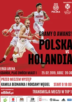 Koszykówka: eliminacje mistrzostw świata: Polska - Holandia