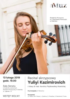 Recital skrzypcowy Yuliyi Kazimirovich / aMuz