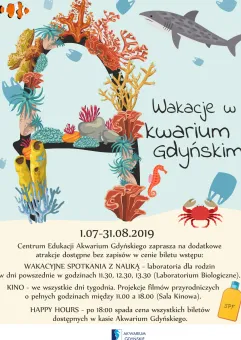 Wakacje na Rafie Koralowej w Akwarium  Gdyńskim.