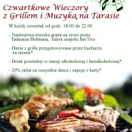 Czwartkowe wieczory z muzyką i grillem na tarasie