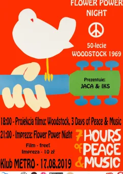 Flower Power Night: 50-lecie Festiwalu Woodstock 1969.