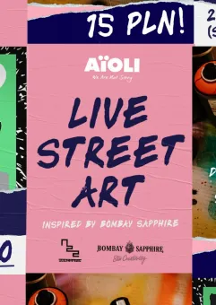 Live Street Art inspired by Bombay Sapphire!