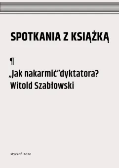 Spotkania z książką: Witold Szabłowski