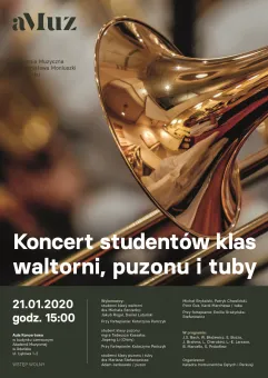 Koncert studentów klas waltorni, puzonu i tuby