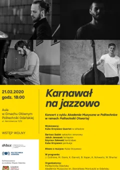 Akademia Muzyczna w Politechnice: Koncert Karnawał na jazzowo