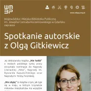Spotkanie autorskie z Olgą Gitkiewicz