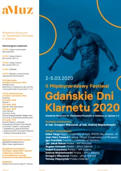 II Międzynarodowy Festiwal Gdańskie Dni Klarnetu 2020