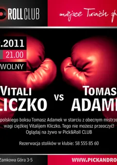Walka Kliczko - Adamek w Pick&Roll Club