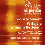 Wiersze na Piętrze | Spotkanie autorskie z Michałem Fałtynowiczem