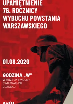 Upamiętnienie 76. rocznicy wybuchu Powstania Warszawskiego