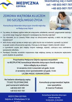 Konsultacje lekarskie dotyczące chorób wątroby w Medycznej Gdyni