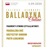 Narodowe Czytanie | Balladyna Juliusza Słowackiego 