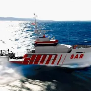 Wodowanie statku ratowniczy typu SAR