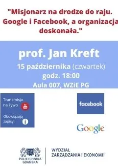 O Google i Facebooku na WZiE - wykład