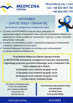 Bezpłatne konsultacje urologiczne w Medycznej Gdyni