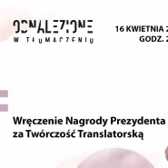 Wręczenie Nagrody Prezydenta Miasta Gdańska za Twórczość Translatorską