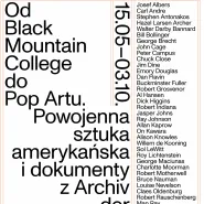 Wystawa: Od Black Mountain College do Pop Artu. Powojenna sztuka amerykańska i dokumenty z Archiv der Avantgarden