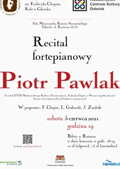 Piotr Pawlak - Recital Fortepianowy 