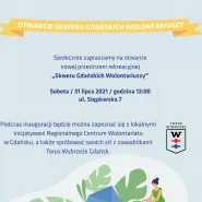 Otwarcie Skweru Gdańskich Wolontariuszy