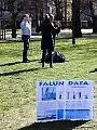Qigong Falun Dafa w parku w Sopocie