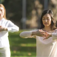 Qigong Falun Dafa w Parku Nad Strzyżą